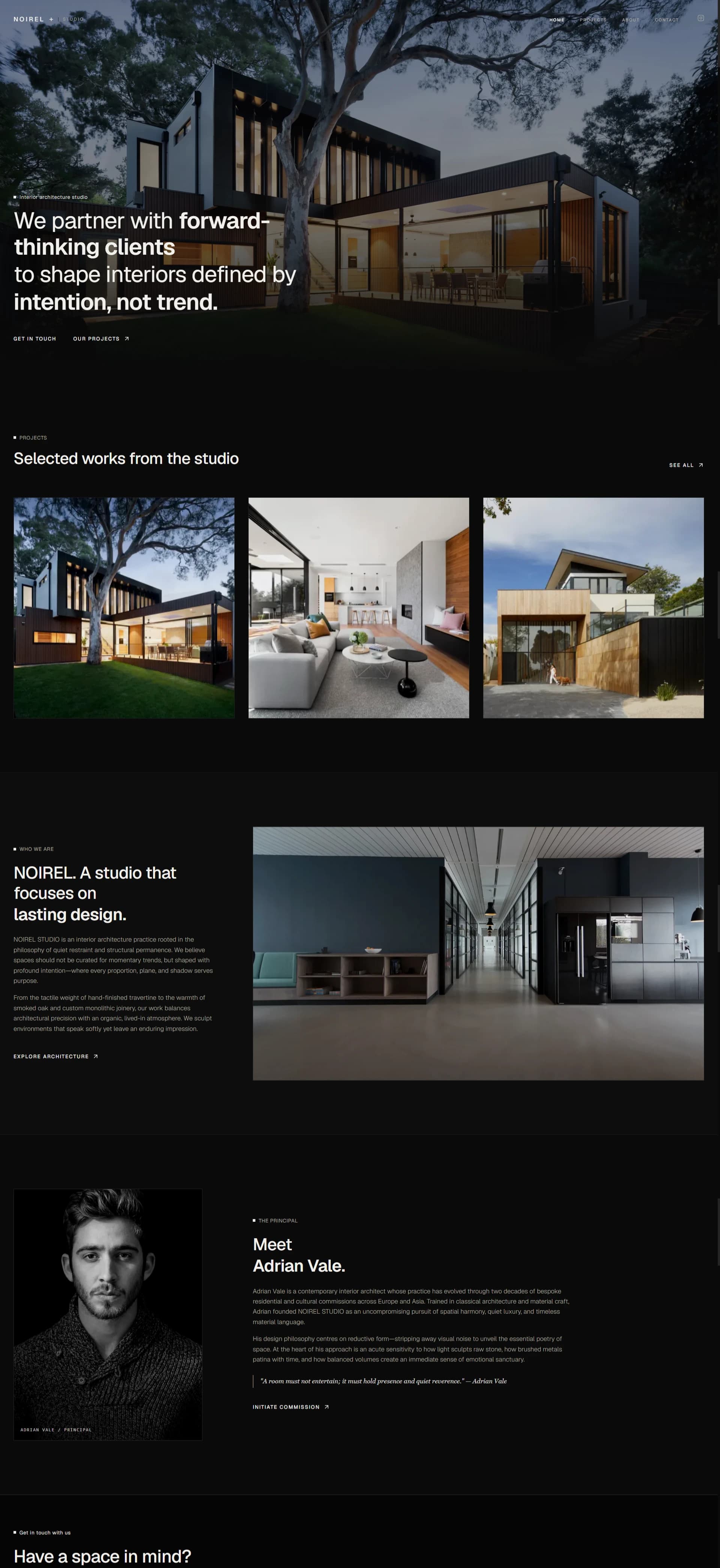 Pratinjau website NOIREL